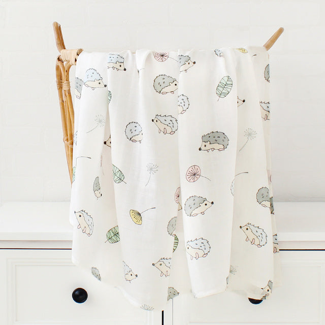 120x120cm Muslin Blanket Cotton Baby Swaddle Bamboo Soft