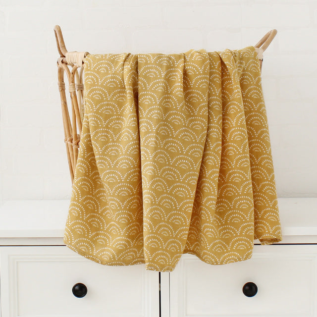120x120cm Muslin Blanket Cotton Baby Swaddle Bamboo Soft