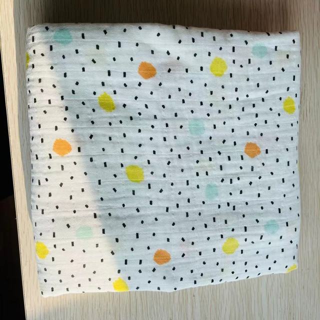 120x120cm Muslin Blanket Cotton Baby Swaddle Bamboo Soft