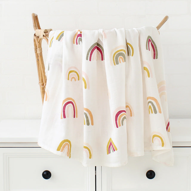 120x120cm Muslin Blanket Cotton Baby Swaddle Bamboo Soft
